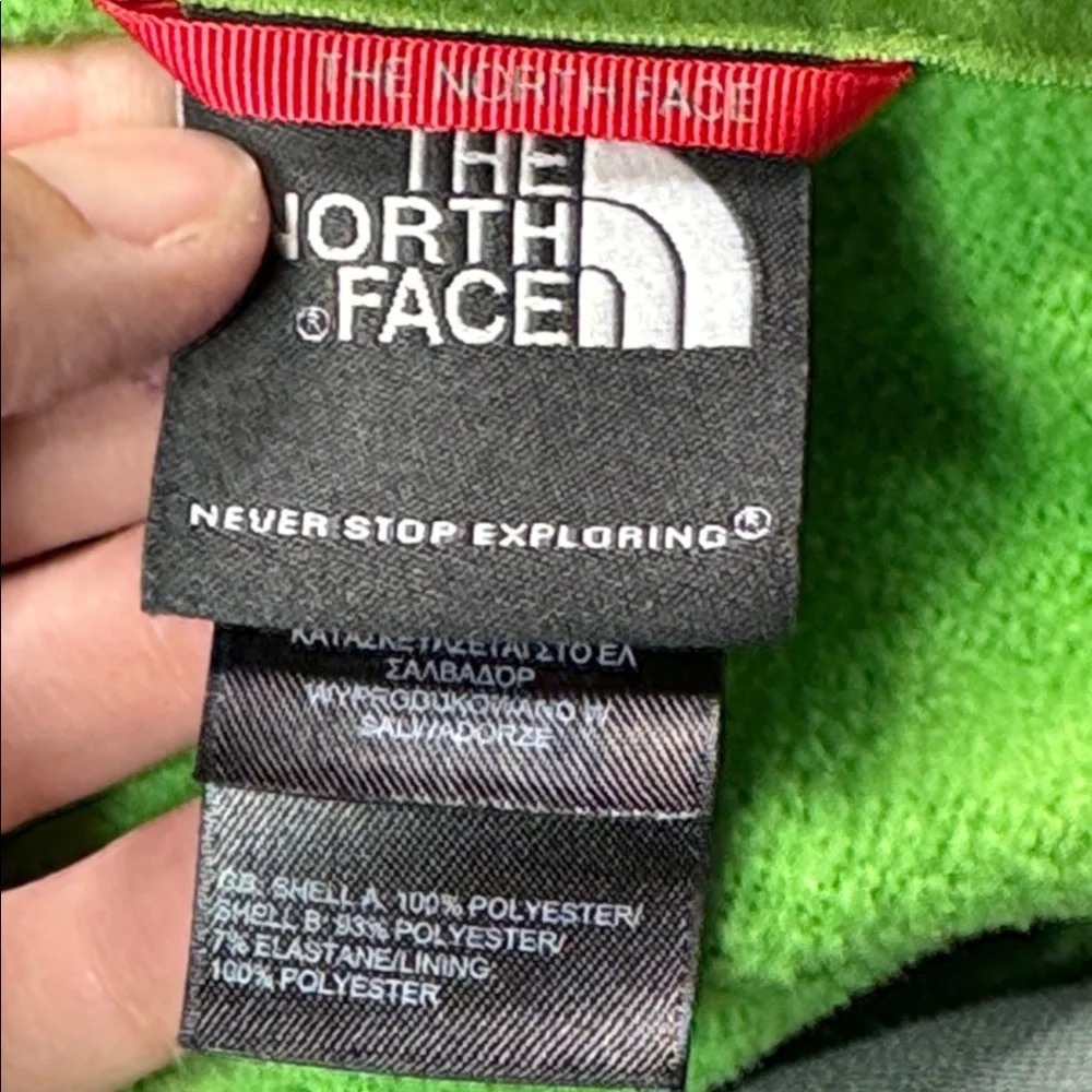 The North Face Green Full Zip Sweatshirt Size Medium
